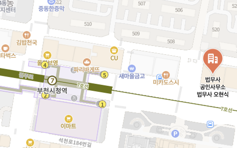 오시는 길 지도